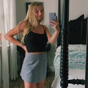UO gingham skirt